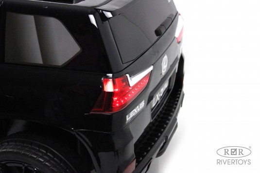 Детский электромобиль Lexus 570 (E555EE) черный глянец
