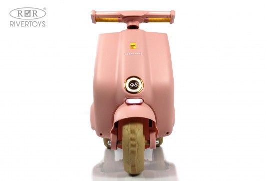 Детский электроскутер K444PX розовый