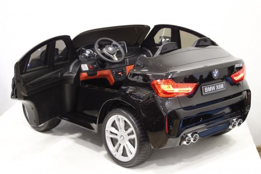 Детский электромобиль BMW X6M (JJ2168) черный глянец
