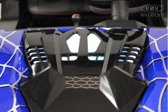 Детский электромобиль A707AA LUX NEW 4WD синий спайдер