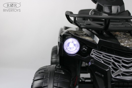 Детский электроквадроцикл JS009 черный камуфляж