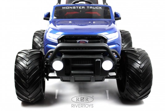 Детский электромобиль Ford Monster Truck (DK-MT550) синий глянец
