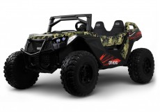 Детский электромобиль A707AA LUX NEW 4WD зеленый камуфляж