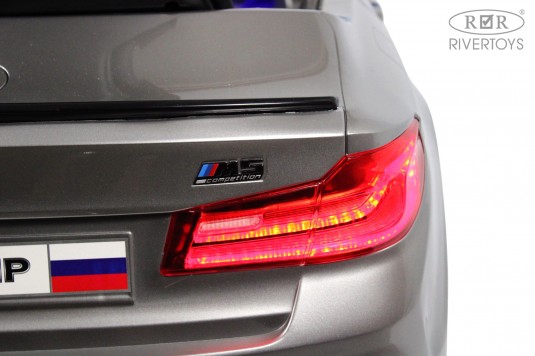 Детский электромобиль BMW M5 Competition (A555MP) серый глянец