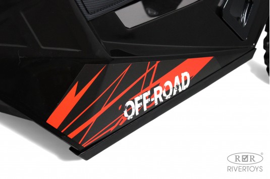 Детский электромобиль A707AA LUX NEW 4WD черный карбон