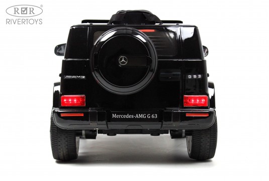 Детский электромобиль Mercedes-AMG G63 (O777OO) черный глянец