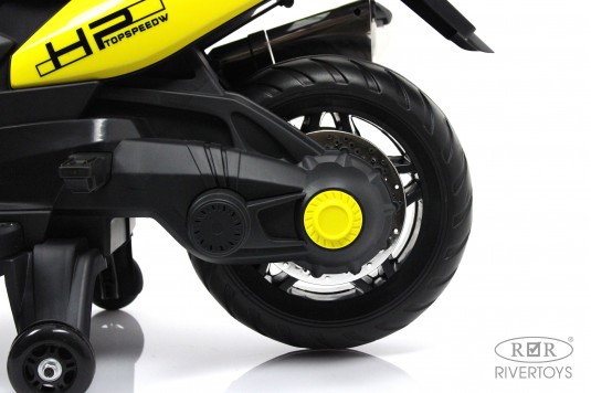 Детский электромотоцикл H222HH желтый