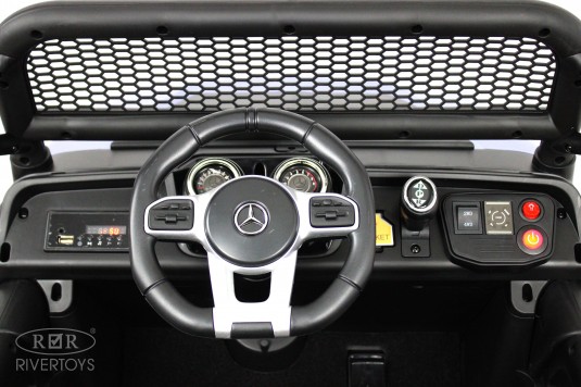 Детский электромобиль Mercedes-Benz Unimog Mini (P777BP) синий глянец