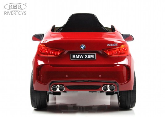 Детский электромобиль BMW X6M (JJ2199) вишневый глянец