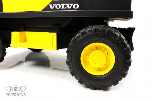 Детский электромобиль трактор Volvo (Y444YY) желтый