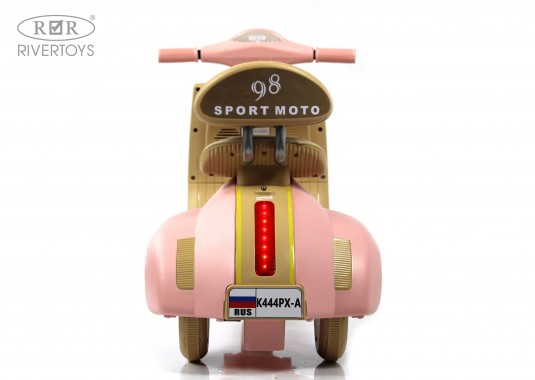 Детский электроскутер K444PX-A розовый