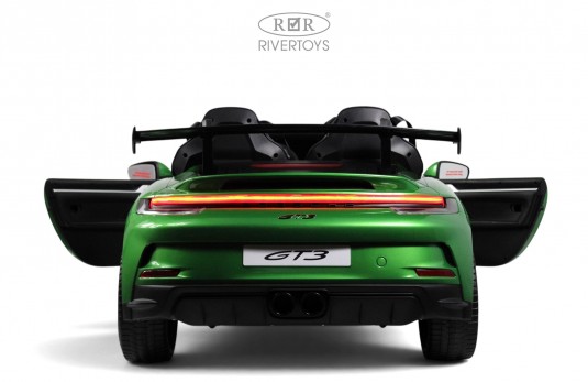 Детский электромобиль Porsche 911 GT3 (Y911YY) зеленый глянец Детский электромобиль Porsche 911 GT3 (Y911YY) зеленый глянец