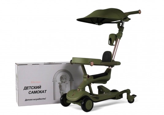 Детский cамокат-беговел HB-111-A зеленый