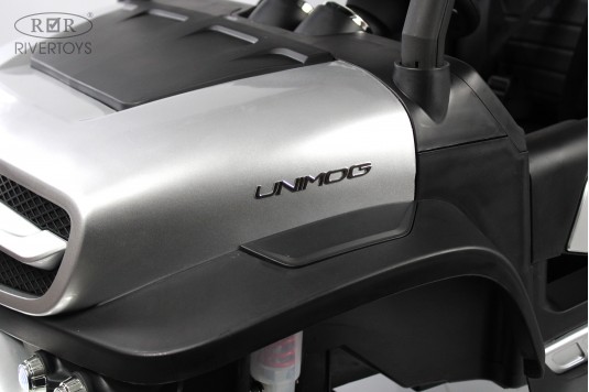 Детский электромобиль Mercedes-Benz Unimog Concept (P555BP) серебристый глянец