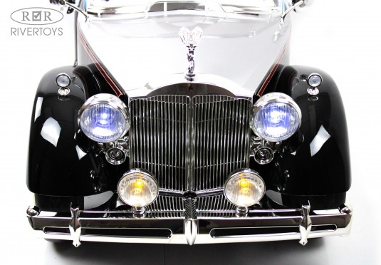 Детский электромобиль Rolls-Royce (E444EE) черный глянец