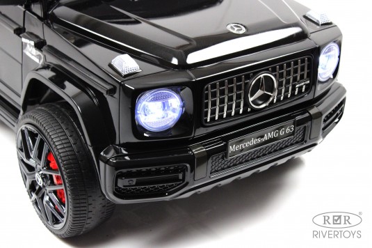Детский электромобиль Mercedes-Benz G63 (O111OO) черный глянец