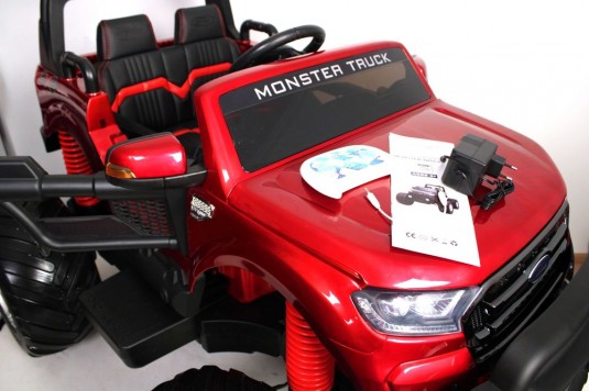 Детский электромобиль Ford Monster Truck (DK-MT550) вишневый глянец