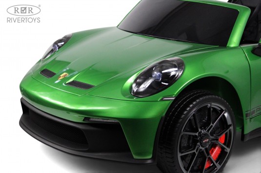 Детский электромобиль Porsche 911 GT3 (Y911YY) зеленый глянец Детский электромобиль Porsche 911 GT3 (Y911YY) зеленый глянец