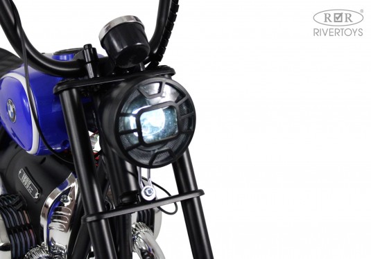 Детский электромотоцикл BMW R18 (A777AA-NEW) синий Детский электромотоцикл BMW R18 (A777AA-NEW) синий