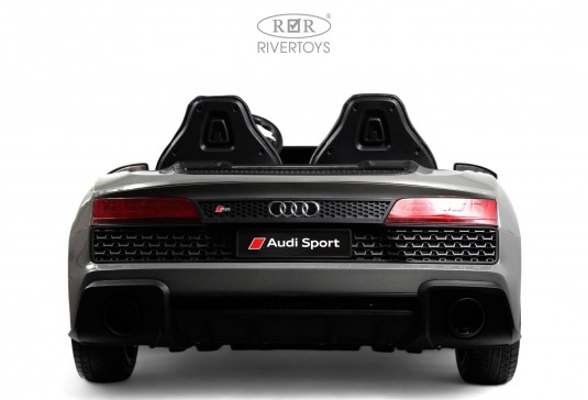 Детский электромобиль AUDI R8 (M333MM) серый