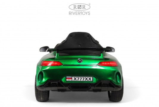 Детский электромобиль Mercedes-Benz AMG GT X777XX зеленый глянец