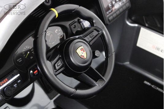 Детский электромобиль Porsche 911 GT3 (Y911YY) серый глянец Детский электромобиль Porsche 911 GT3 (Y911YY) серый глянец