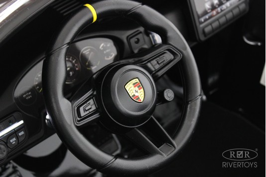 Детский электромобиль Porsche 911 GT3 (Y911YY) черный глянец Детский электромобиль Porsche 911 GT3 (Y911YY) черный глянец