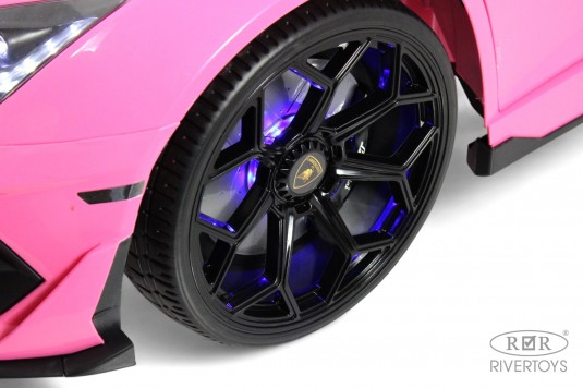 Детский электромобиль Lamborghini Aventador SVJ (A111MP) розовый