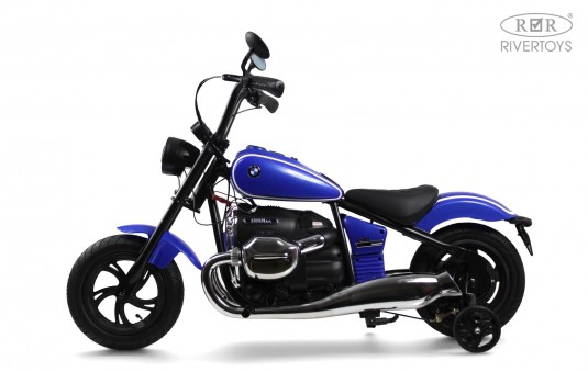Детский электромотоцикл BMW R18 (A777AA-NEW) синий Детский электромотоцикл BMW R18 (A777AA-NEW) синий