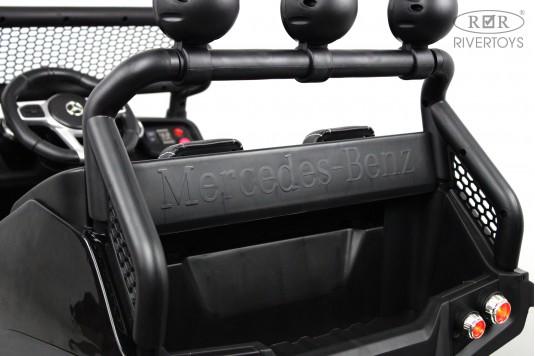 Детский электромобиль Mercedes-Benz Unimog Mini (P777BP) черный глянец