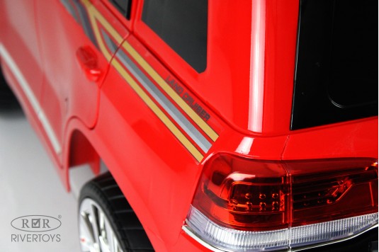 Детский электромобиль Toyota Land Cruiser 200 (JJ2022) красный глянец