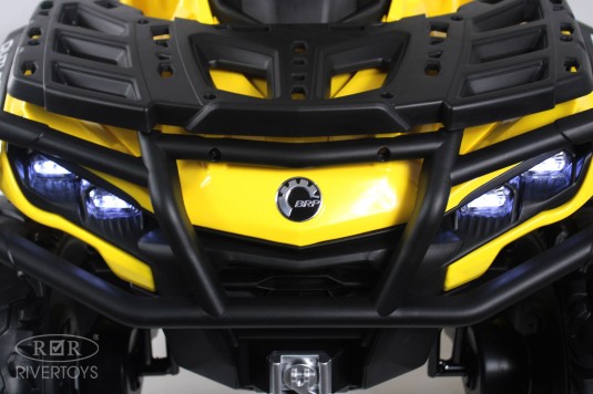 Детский электроквадроцикл BRP Can-Am Outlander (Y888YY) желтый