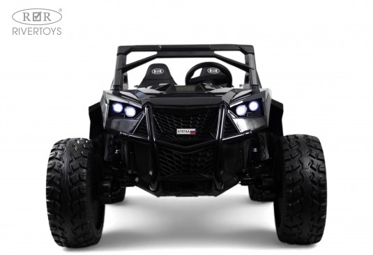 Детский электромобиль A707AA LUX NEW 4WD черный карбон