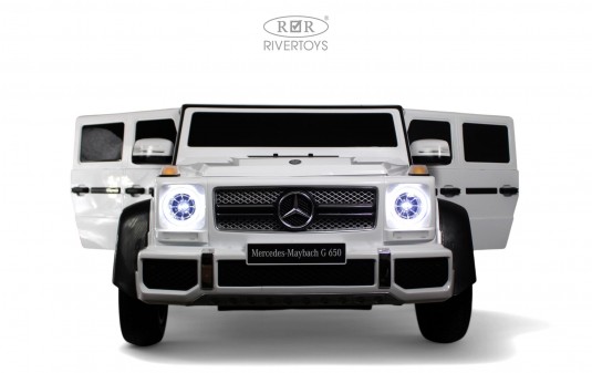 Детский электромобиль Mercedes-Maybach G650 Landaulet (M999MM) белый