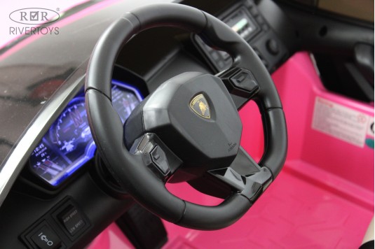 Детский электромобиль Lamborghini Aventador SVJ (A111MP) розовый