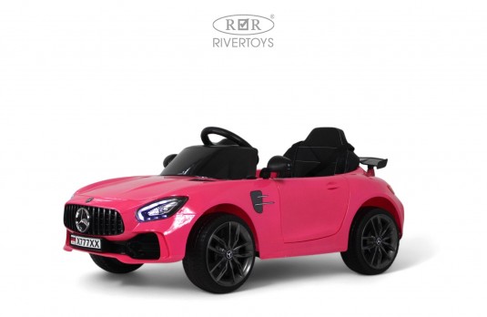 Детский электромобиль Mercedes-Benz AMG GT X777XX розовый глянец