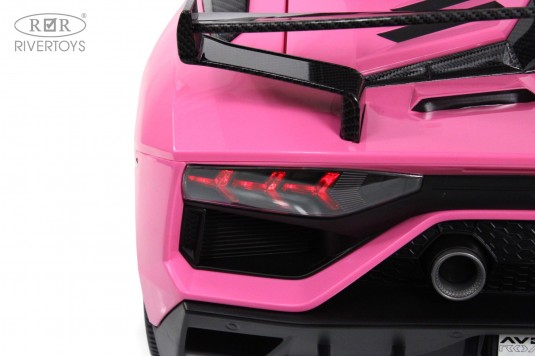 Детский электромобиль Lamborghini Aventador SVJ (A111MP) розовый