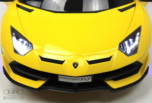 Детский электромобиль Lamborghini Aventador SVJ (A333MP) желтый