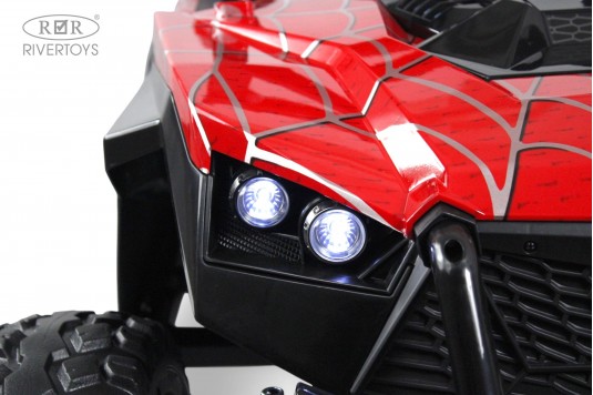 Детский электромобиль A707AA LUX NEW 4WD красный спайдер