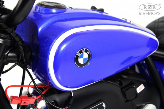 Детский электромотоцикл BMW R18 (A777AA-NEW) синий Детский электромотоцикл BMW R18 (A777AA-NEW) синий