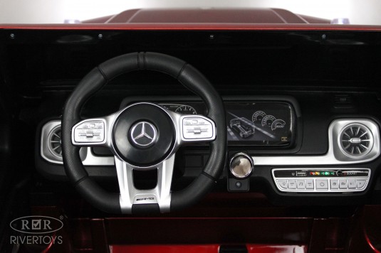 Детский электромобиль Mercedes-AMG G63 (S307) вишневый глянец