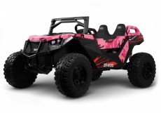Детский электромобиль A707AA LUX NEW 4WD розовый камуфляж