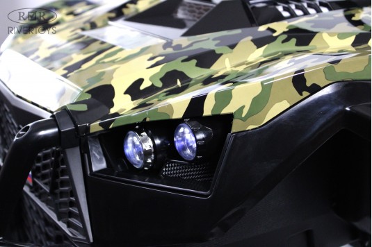 Детский электромобиль A707AA LUX NEW 4WD зеленый камуфляж