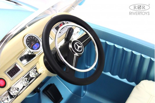 Детский электромобиль Mercedes-Benz 300S синий глянец