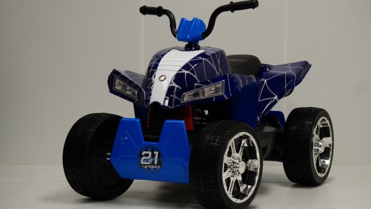 Детский электроквадроцикл T555TT синий паук