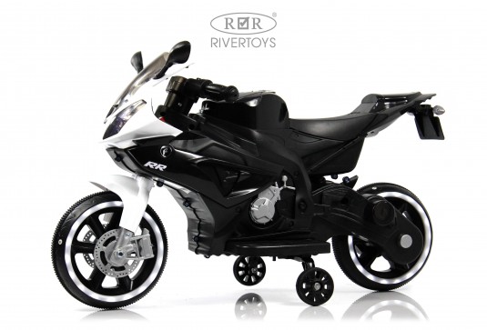 Детский электромотоцикл X002XX черно-белый