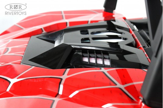 Детский электромобиль A707AA LUX NEW 4WD красный спайдер