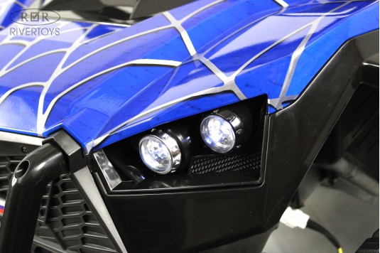 Детский электромобиль A707AA LUX NEW 4WD синий спайдер