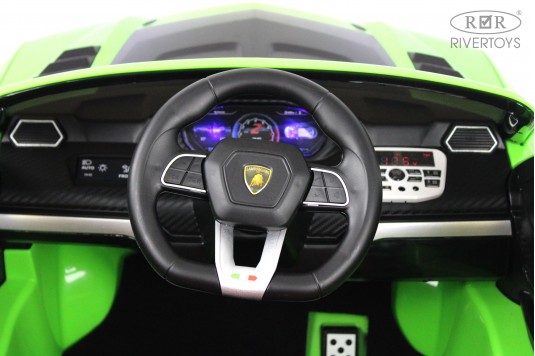 Детский электромобиль Lamborghini Urus (E777EE) зеленый