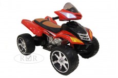 Детский электроквадроцикл E005KX красный (кожа)